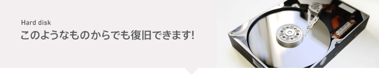 このようなものからでも復旧できます!