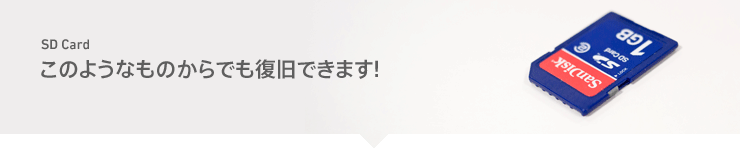 このようなものからでも復旧できます!