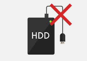 故障した外付けHDD