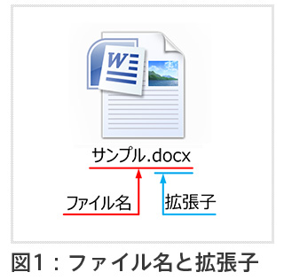 図1：ファイル名と拡張子