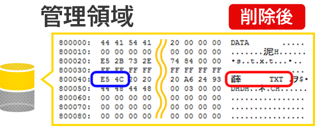 管理領域部分（削除後）