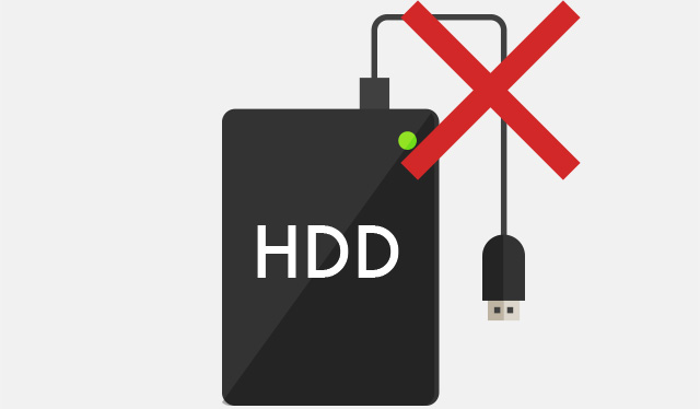 故障した外付けHDD